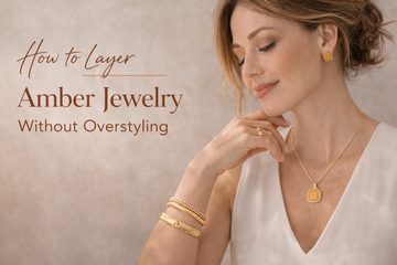 How to Layer Amber Jewelry Without Overstyling