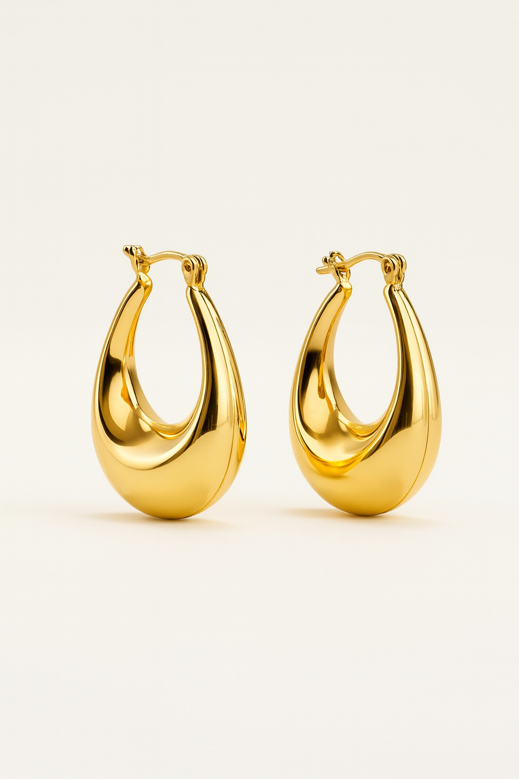 Sleek INES HOOP EARRINGS by Caevi – hypoallergenic jewelry
