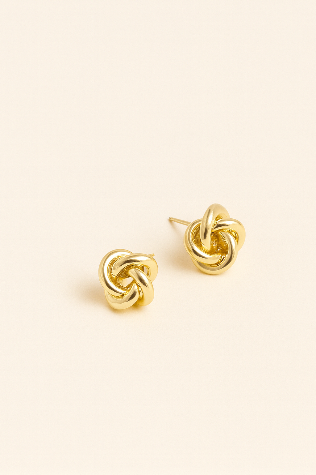 Delicate JOSIE KNOT EAR STUDS by Caevi – hypoallergenic jewelry