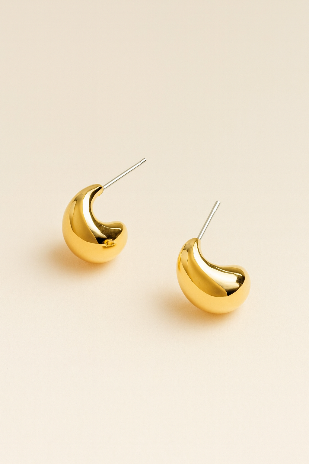 Refined Karina Gold Earrings by Caevi – hypoallergenic jewelry