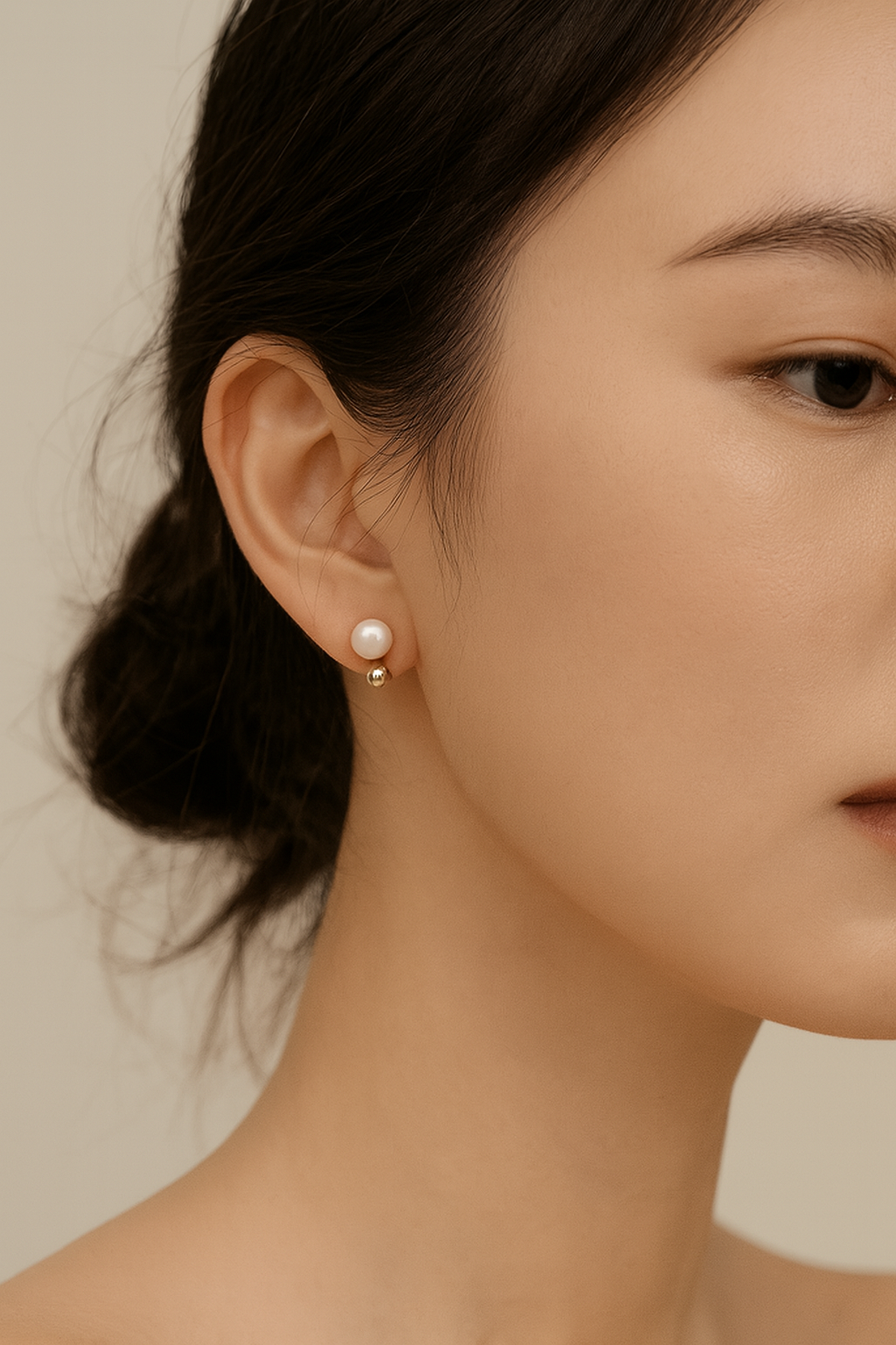 Signature Mathilde Pearl Earrings by Caevi – hypoallergenic jewelry
