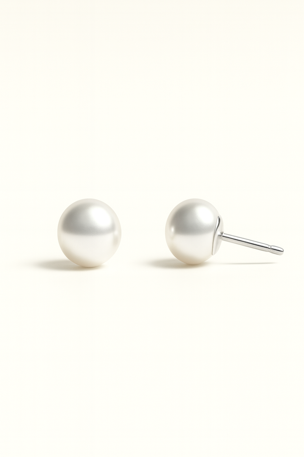 Modern PEARL STUDS by Caevi – hypoallergenic jewelry