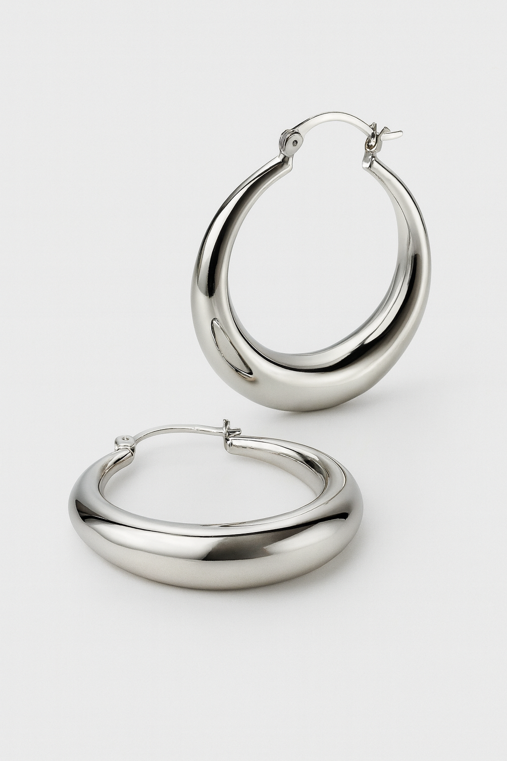 Delicate SOFIA BOLD HOOP EARRINGS by Caevi – hypoallergenic jewelry