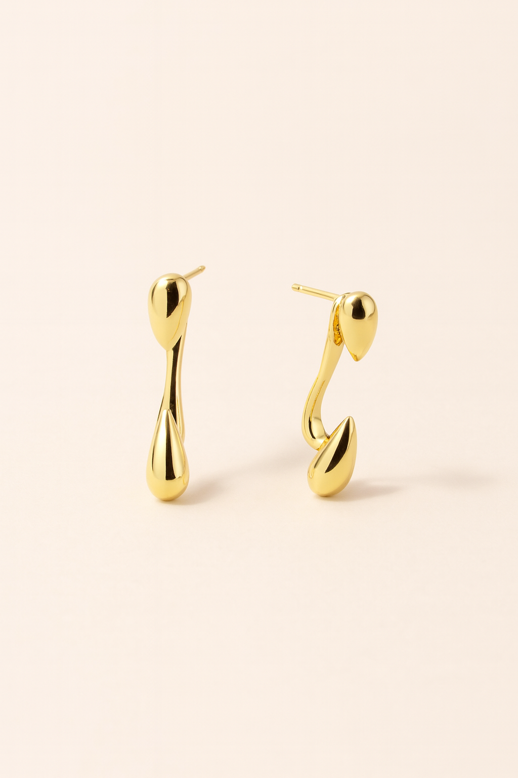 Sleek SYLVIE GOLD JACKETS by Caevi – hypoallergenic jewelry