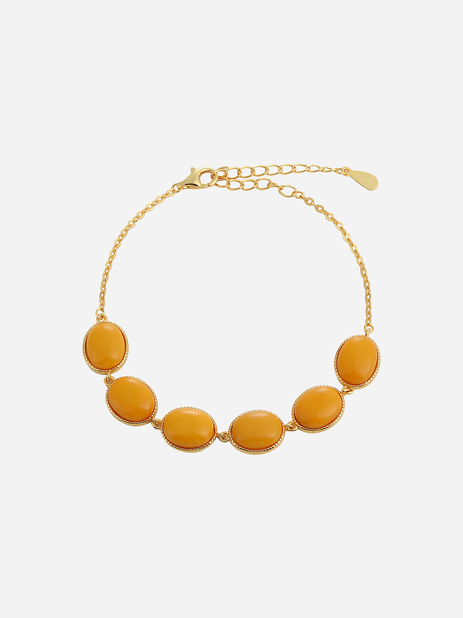 Quintessence Oval Butterscotch Amber Bracelet