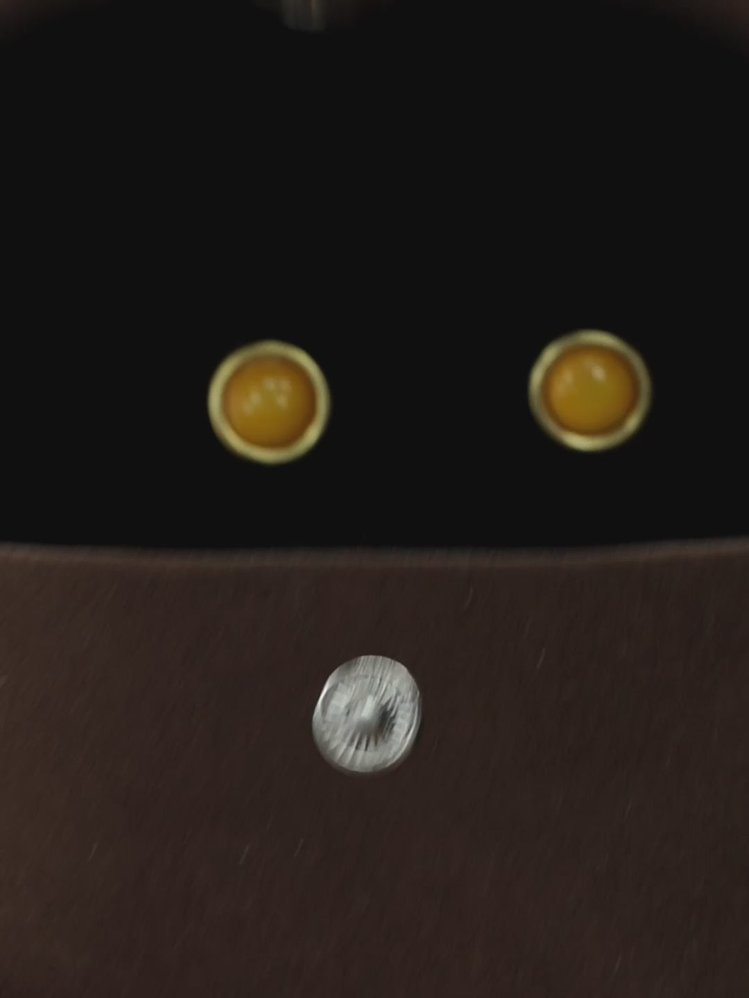 Radiant Sunburst Butterscotch Amber Stud Earrings
